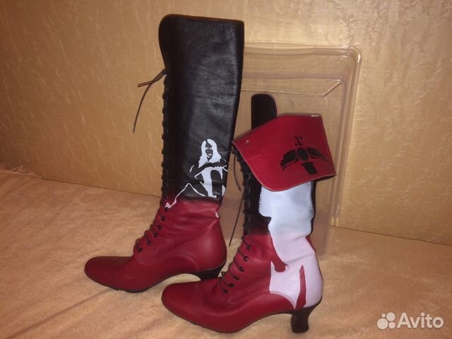 Сапоги кожаные Италия