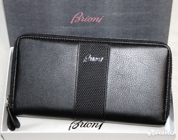 Мужской кожаный клатч портмоне Brioni 2 молнии new Мужской кожаный клатч портмоне Brioni 2 молнии new