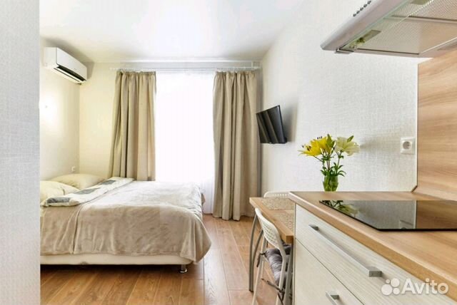 

Квартира-студия, 18 м², 1 кровать
