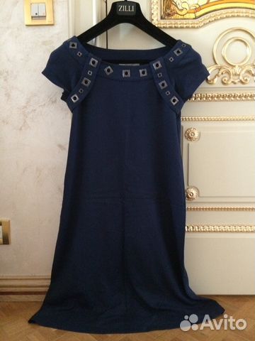 Темно синее платье Blugirl Blumarine оригинал m Темно синее платье Blugirl Blumarine оригинал m