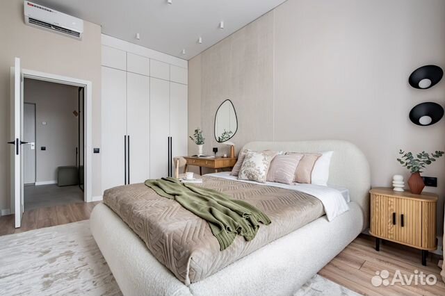 

1-к. квартира, 45 м², 2 кровати