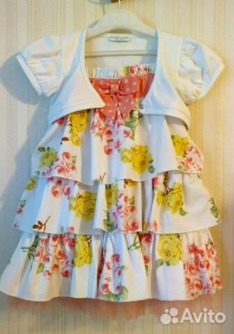 Платье с накидочкой (р.92)