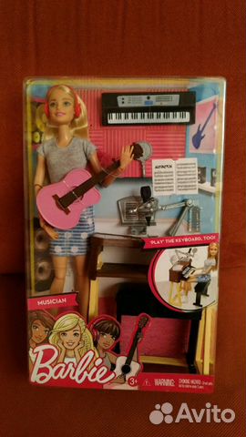 Barbie Кукла Музыкант с гитарой 2 вида Barbie Кукла Музыкант с гитарой 2 вида