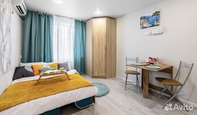 

Квартира-студия, 18 м², 2 кровати