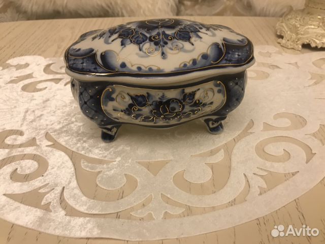 Гжель шкатулка