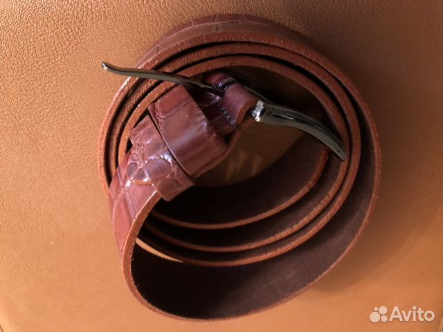 Ремень мужской красно-коричневый новый Ремень мужской красно-коричневый новый