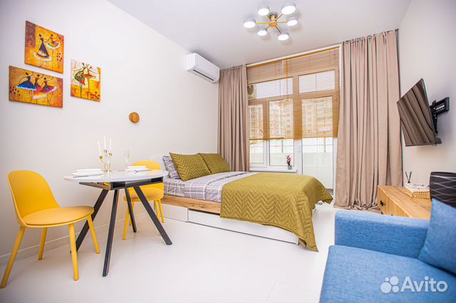 

Квартира-студия, 24 м², 2 кровати