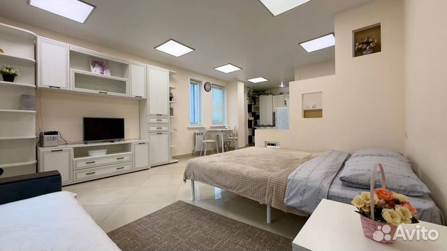 

Квартира-студия, 33 м², 2 кровати