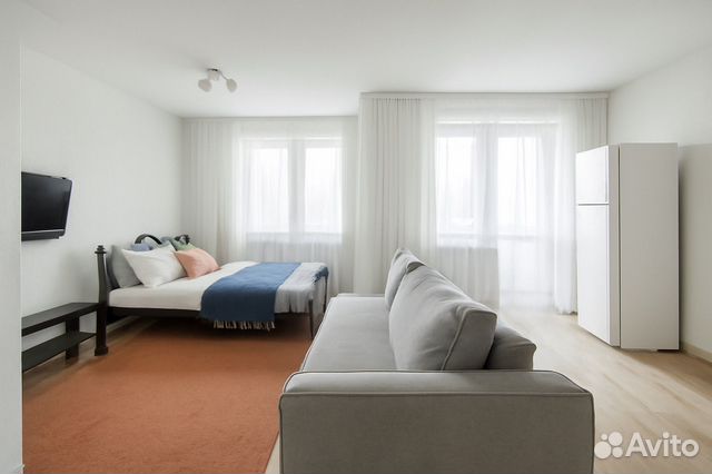 

Квартира-студия, 40 м², 2 кровати