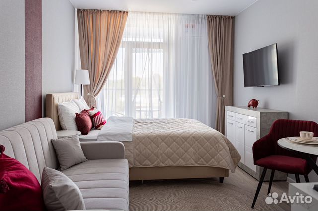 

Квартира-студия, 24 м², 2 кровати