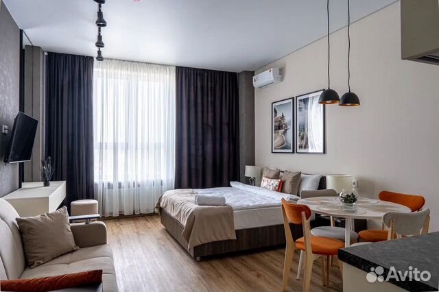 

Квартира-студия, 32 м², 2 кровати