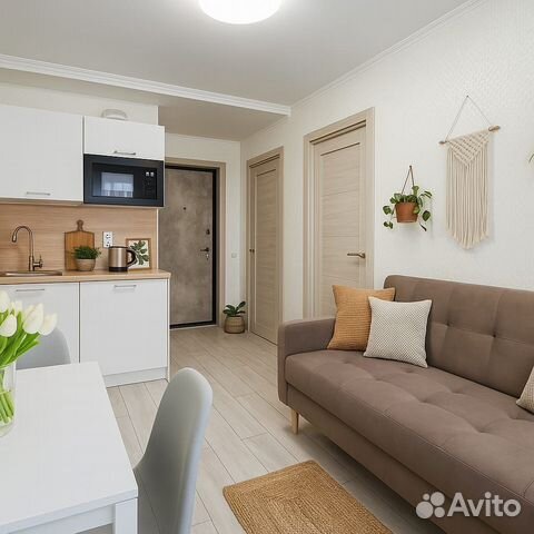 

1-к. квартира, 22 м², 2 кровати