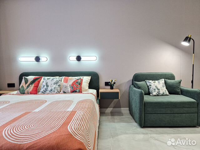 

Квартира-студия, 25 м², 2 кровати