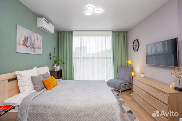 

Квартира-студия, 28 м², 2 кровати