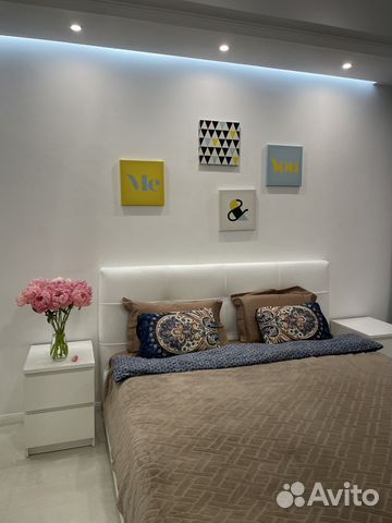 

1-к. квартира, 42 м², 2 кровати