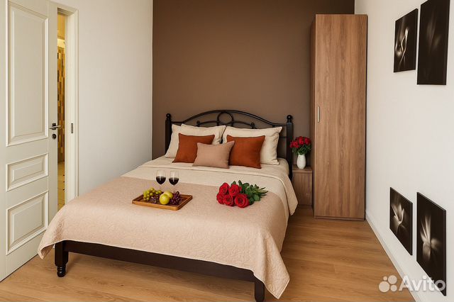 

1-к. квартира, 44 м², 2 кровати