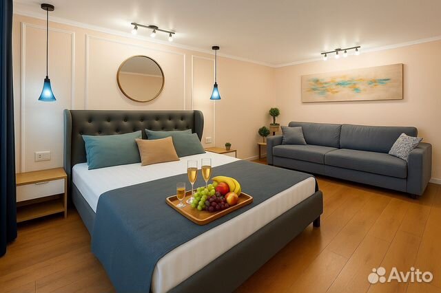 

1-к. квартира, 34 м², 2 кровати