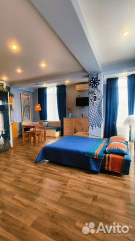 

Квартира-студия, 40 м², 3 кровати