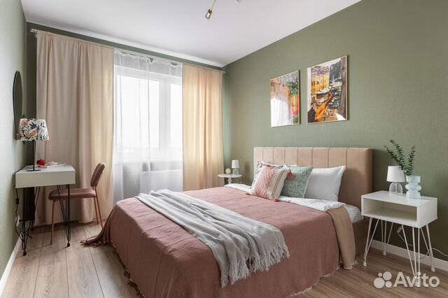 

1-к. квартира, 37 м², 2 кровати
