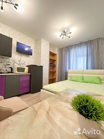 

Квартира-студия, 37 м², 2 кровати