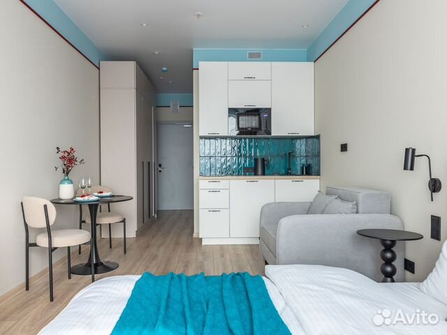 

Квартира-студия, 30 м², 2 кровати
