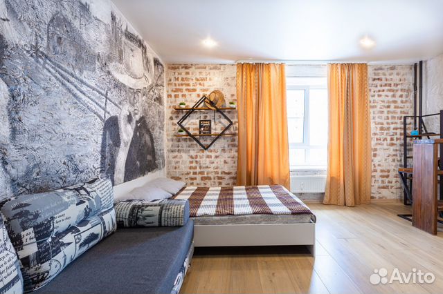 

Квартира-студия, 29 м², 2 кровати
