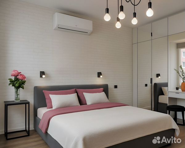 

1-к. квартира, 40 м², 2 кровати