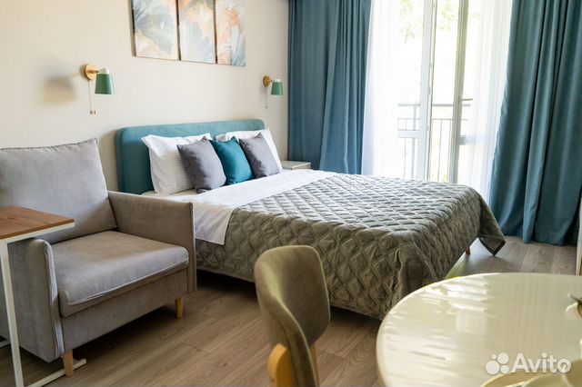 

Квартира-студия, 28 м², 2 кровати