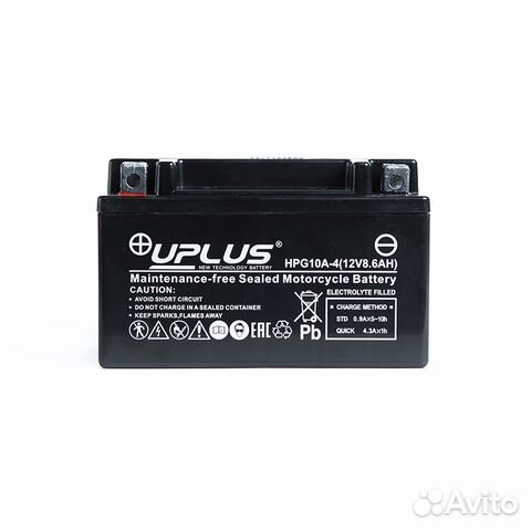 Мото аккумулятор uplus HPG10A-4 (YTZ10S)