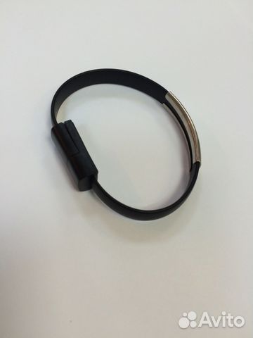 Кабель iPhone 5/5S/6/6S/6 Plus/iPad Браслет Черный