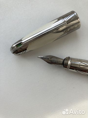 Ручка S.T.Dupont перьевая, платина