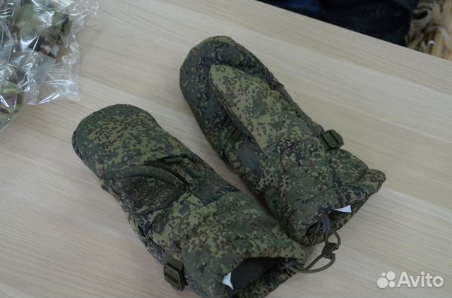 Армейские флисовые утепленные рукавицы Армейские флисовые утепленные рукавицы