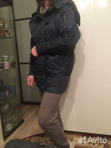 Куртка- парка удлиненная утепленная