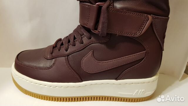 Кожаные сапоги nike AIR force 1 upstep 860522 600