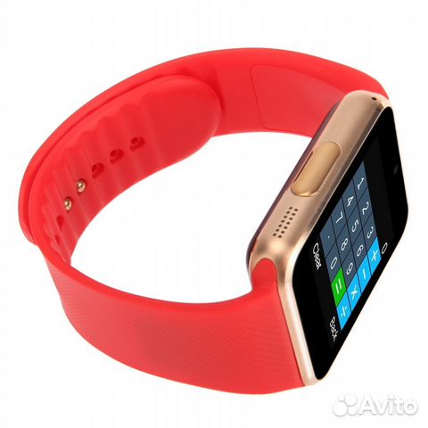 Умные часы-телефон Smart Watch AW08 красные