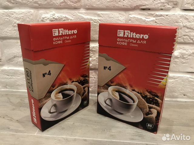 Фильтры для кофе Filtero Classic №4 2 упаковки