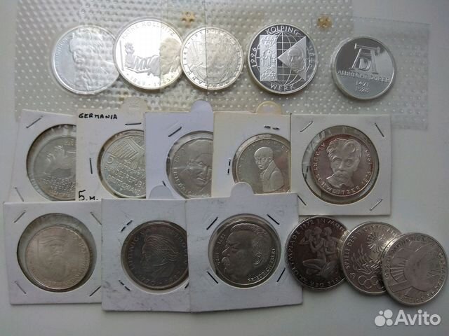 Серебряные монеты фрг Серебряные монеты фрг