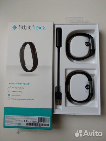 Спортивный браслет Fitbit Flex 2 (+ 2 ремешка)