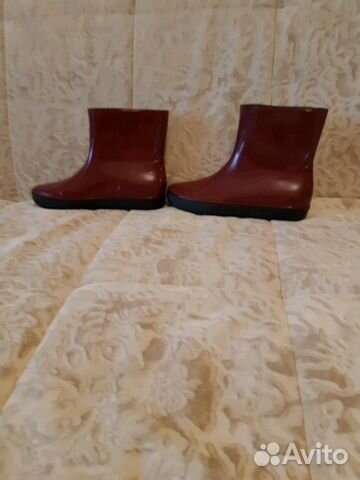 Сапоги резиновые с флисовым вкладышем Новые 39р