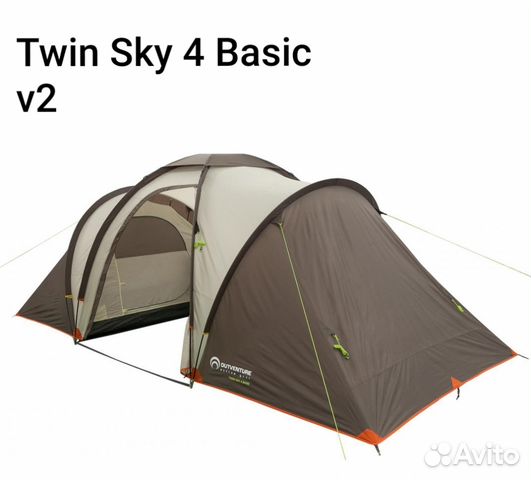 Палатка 4-местная Outventure Твин Скай 4 Basic v2