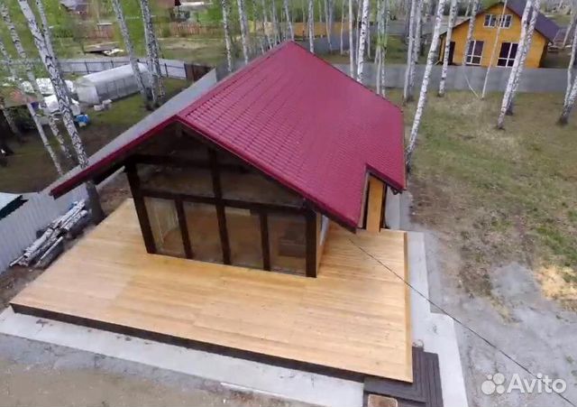 Фахверк Дом 120м2 с панорамным остеклением Фахверк Дом 120м2 с панорамным остеклением