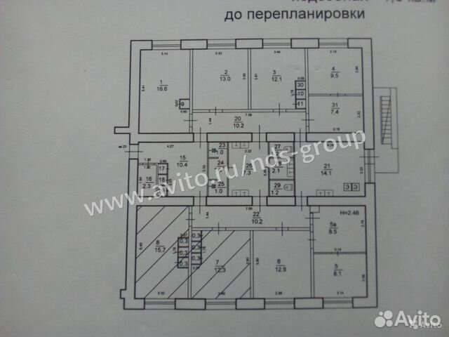 2-к квартира, 31 м², 6/9 эт.