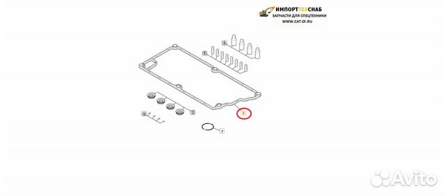 JCB 3cx прокладка клапанной крышки 320/07580 JCB 3cx прокладка клапанной крышки 320/07580