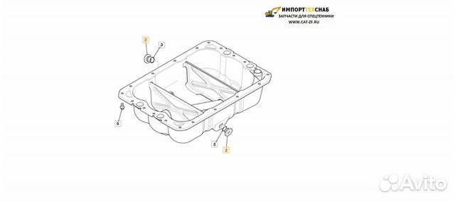 JCB 3cx пробка поддона двс 320/04013