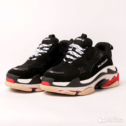 Кроссовки Balenciaga Triple S, черный, размер 37 Кроссовки Balenciaga Triple S, черный, размер 37