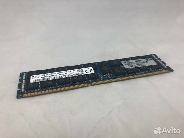 Серверная память 16GB PC3-14900r HP P/N 712383-081 Серверная память 16GB PC3-14900r HP P/N 712383-081