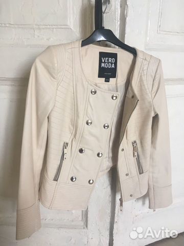 Кожаная куртка (натуральная кожа) XS, 40-42 размер