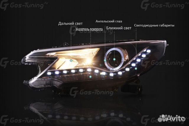 Передние LED фары оптика на Honda CR-V Передние LED фары оптика на Honda CR-V