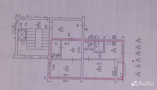 2-к квартира, 52.5 м², 2/9 эт.