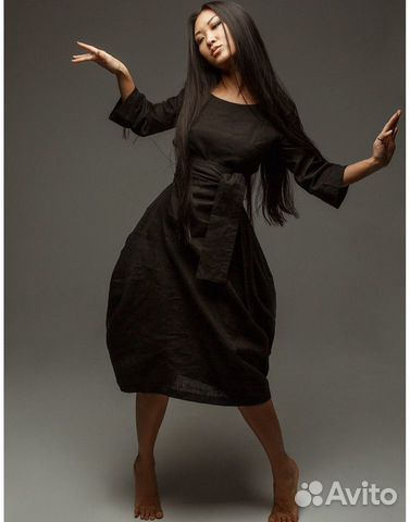 Платье льняное katami wear летнее/осеннее Платье льняное katami wear летнее/осеннее